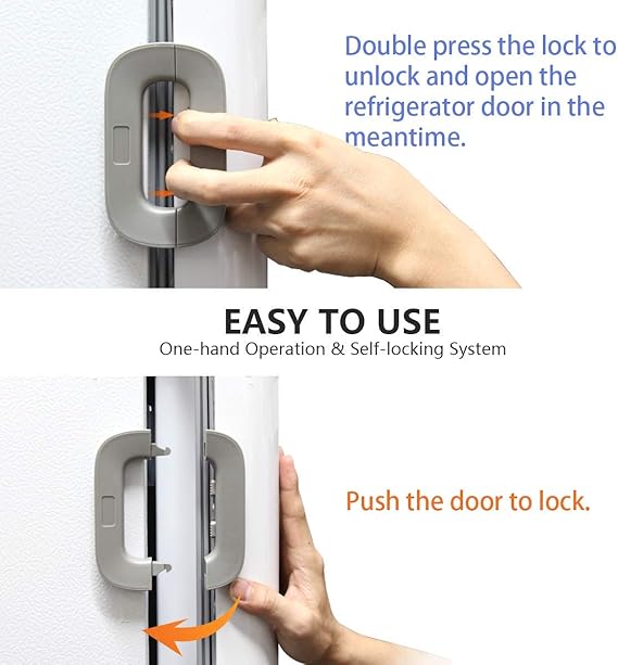 "Baby Proof Fridge Lock – Strong Adhesive, Double Safety, - Image 8