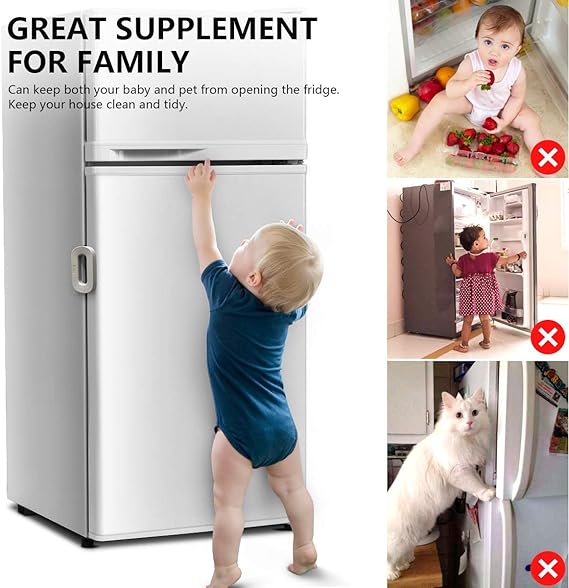 "Baby Proof Fridge Lock – Strong Adhesive, Double Safety, - Image 7