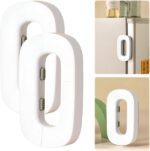 "Baby Proof Fridge Lock – Strong Adhesive, Double Safety,