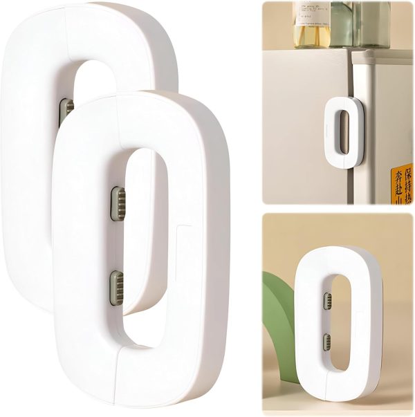 "Baby Proof Fridge Lock – Strong Adhesive, Double Safety,