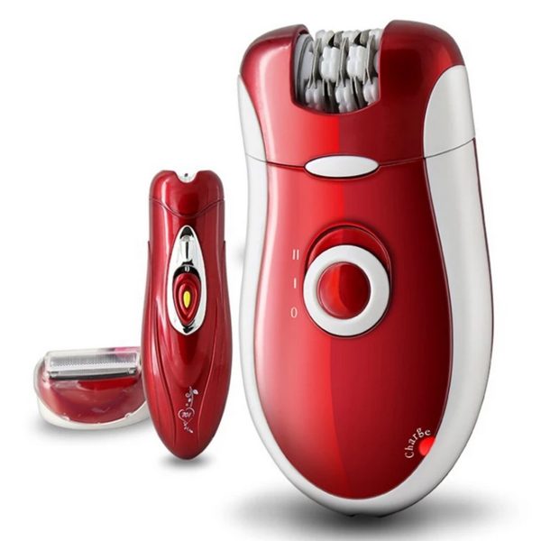 Kemei KM-3068 – 3-in-1 Rechargeable Epilator, Shaver & Trimmer Set | Smooth, Painless Hair Removal for Face, Arms, Legs & Sensitive Areas