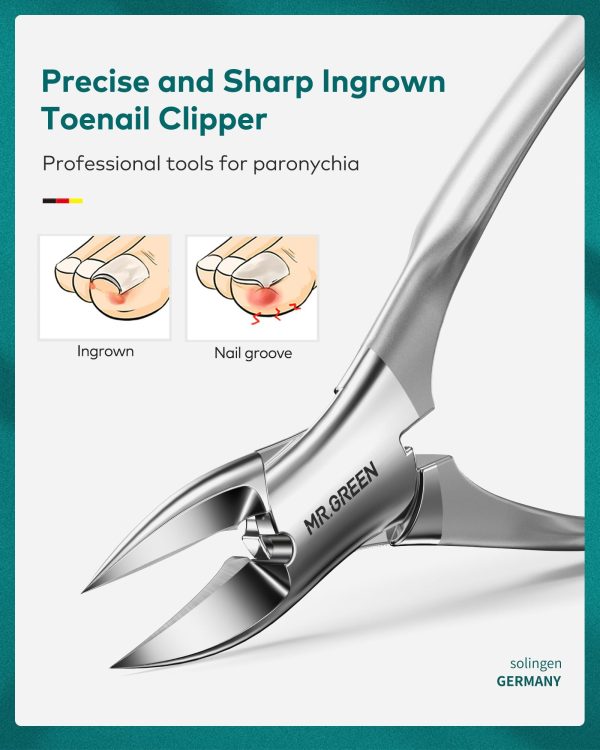 "Premium 10-Piece Manicure & Pedicure Kit – Stainless Steel Nail Clippers & Grooming Tools with Travel Case (Creative Smiley Design)" - Image 3