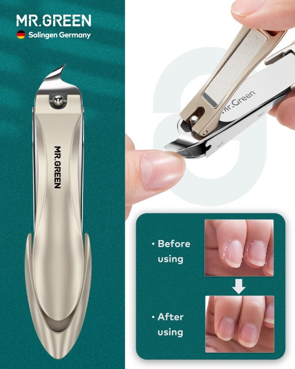 "Premium 10-Piece Manicure & Pedicure Kit – Stainless Steel Nail Clippers & Grooming Tools with Travel Case (Creative Smiley Design)" - Image 5