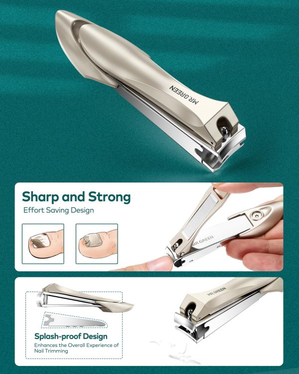 "Premium 10-Piece Manicure & Pedicure Kit – Stainless Steel Nail Clippers & Grooming Tools with Travel Case (Creative Smiley Design)" - Image 6